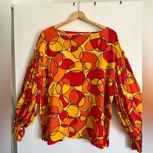 Silk blouse size M label Kikit